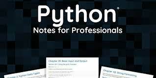 Python Notes for Professionals book