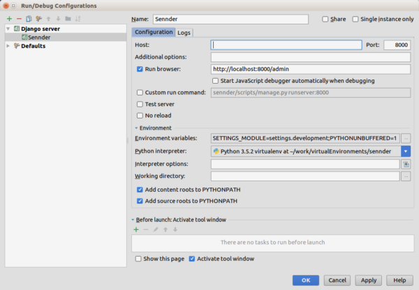 Sample Django application